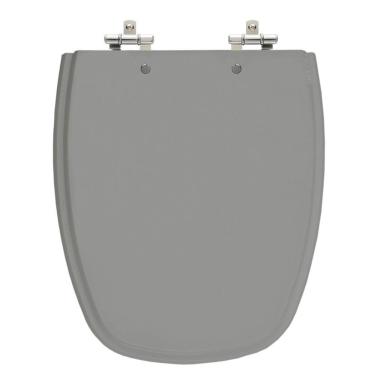 Imagem de Assento Sanitário Monte Carlo Cinza Vip (Escuro) Tampa para Vaso Deca de Madeira Laqueada