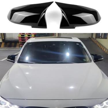 Imagem de LAVIYE Tampa do espelho retrovisor da fibra de carbono do carro, para BMW Series 1 2 3 4 x M 220i 328i 420i F20 F21 F22 F23 F30 F32 F33 F36 X1