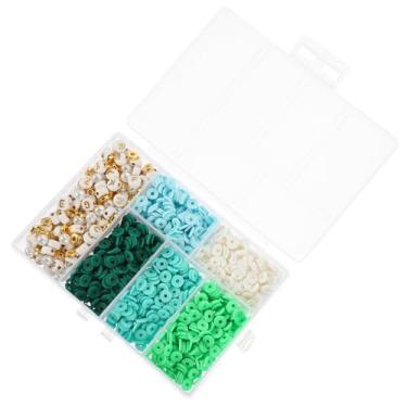 Imagem de STOBOK 1 Caixa Conjunto De Cerâmica Macia Missangas Soltas Contas Planas De De Polímero Miçangas Coloridas Misturadas Suprimentos De Miçangas Heishi Contas De Colar Diy Frisado Volta