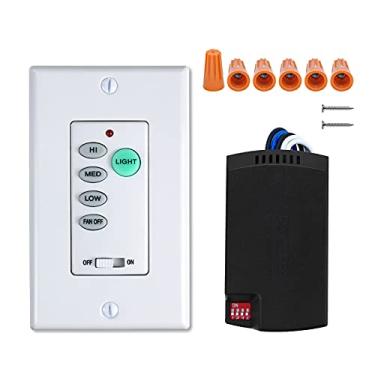 Imagem de Eogifee Universal UC9050T - Kit de controlo remoto de ventilador de teto de tamanho pequeno com velocidade ajustável e luz de substituição de Hampton Bay Harbor Breeze Hunter