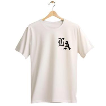 Imagem de Camiseta Oversized Branca Los Angeles Infantil Juvenil Do 4 Ao 16 - Al