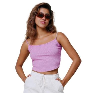 Imagem de Regata Feminina Alcinha Canelada Riu Kiu Rosa 10649