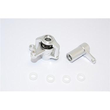 Imagem de Aluminum Steering Assembly Steering Bellcrank Silver for Axial 1/8 Yeti XL AX31022