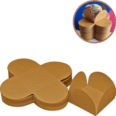 Imagem de Forminhas 4 Pétalas Para Doces Finos Brigadeiros Festas Aniversários Casamentos Chás de Bebê N7 17 Cores (200, Kraft)