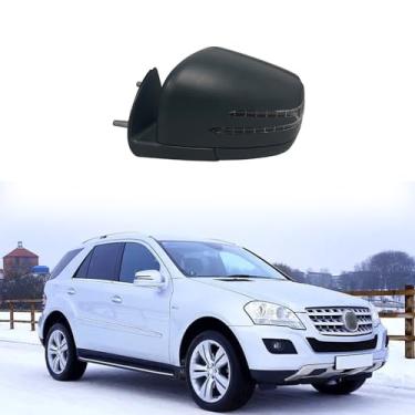 Imagem de Espelho lateral de carro adequado para Mercedes Benz 2005-2011 W164 X164 ML GL Cl Conjunto de espelho retrovisor lateral do motorista para acessórios Mercedes Benz dobrável elétrico, aquecimento, luz