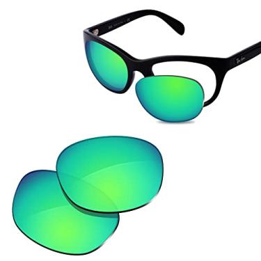 Imagem de Glintbay Lentes de óculos de sol de substituição 100% precisas para Ray-Ban RB4216 56 mm - Espelhado verde polarizado