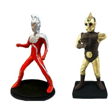 Imagem de Kit Bonecos Ultraseven e Spectreman em Resina 23cm