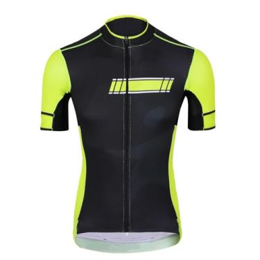 Imagem de Camiseta masculina Downhill Jersey Mountain Bike Ciclismo Proteção Solar Corrida Zíper Completo Secagem Rápida com 3 Bolsos Traseiros, 0061, M