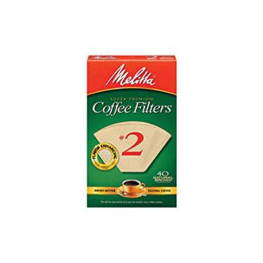 Imagem de Filtros de café Melitta 622752 100-count #2 Melitta Natural Brown Cone