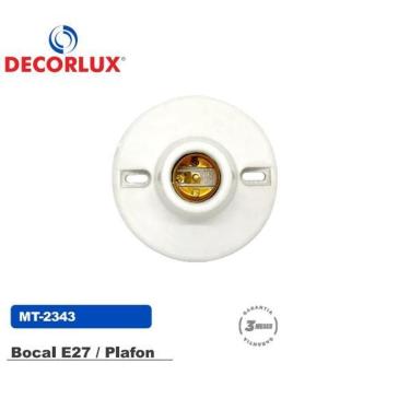 Imagem de Plafon porcelana e27 para churrasqueira decorlux mt2343