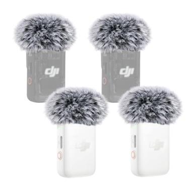 Imagem de YOUSHARES Capa de microfone para DJI MIC 2, filtro pop peludo para microfone reduz o ruído de fundo, 4 pacotes (não para DJI MIC 1)