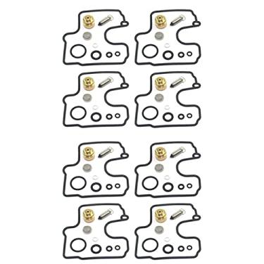 Imagem de Kit de reparo de carburador de motocicleta assento de válvula de agulha flutuante peças de reconstrução de carburador para XVZ1300 XVZ13 XVZ 1300 13 (2SET)