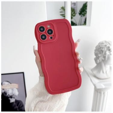 Imagem de Capa de telefone com corrente de anel de pulso Frosting Wave para Samsung A55 A23 A53 A34 5g A31 Galaxy S23 S22 S24 Capa traseira de proteção ultramacia, vermelho único, Galaxy M34 5G