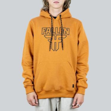 Imagem de MOL FECH SILK FALLEN LOGO E SILK MANGA FMO1BU03 CARAMELO GG-Masculino