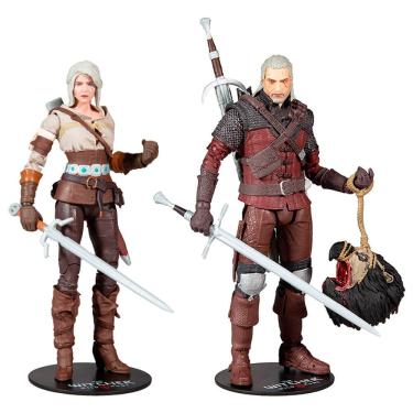 Imagem de Figuras de Ação The Witcher 3: Wild Hunt - Ciri e Geralt de Rívia | McFarlane