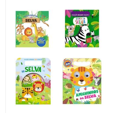 Imagem de Coleção Infantil Bichinhos da Selva - Kit com 5 Livrinhos