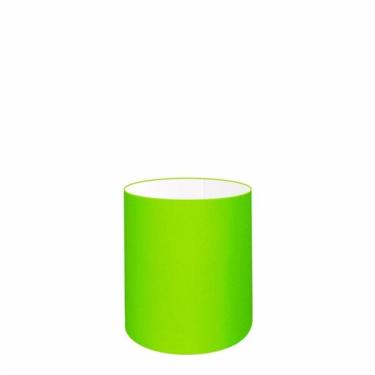Imagem de Cúpula Abajur Cilíndrica Cp-8001 Ø13x15cm Verde Limão