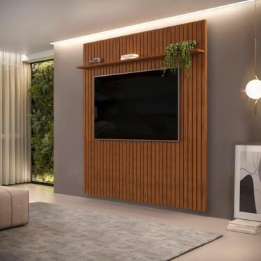 Imagem de Painel Ripado Trento 223 X 240cm em Mdf Freijó