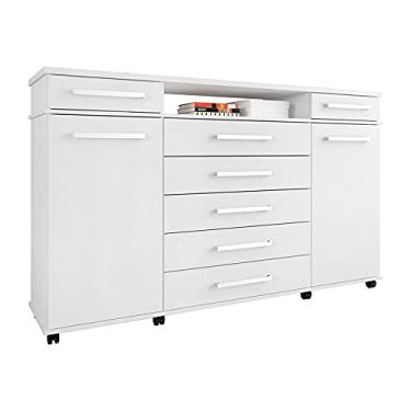 Imagem de Cômoda 2 Portas 07 Gavetas London Branco - Demóbile