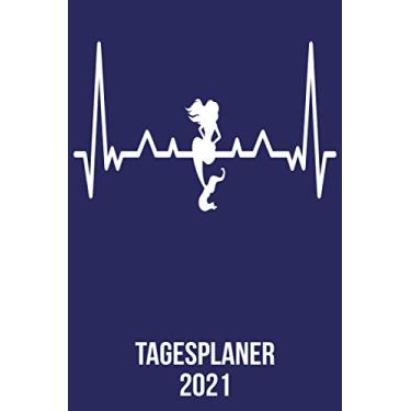 Imagem de Tagesplaner 2021: DIN A5 Kalender von 01/2021-12/2021 1 Tag = 1 Seite mit großem Tageskalender und großartiger Übersicht. Monatsübersicht, ... / Meerjungfrau Fabel heartbeat herzschlag