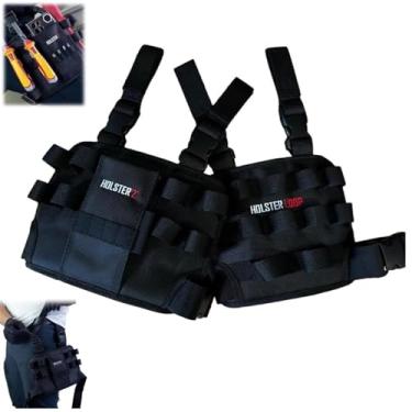 Imagem de YYGJYGOO Bolsa de ferramentas coldre Z Leg com clipe de cinto, bolsa de ferramentas de reparo ao redor da perna, bolsa de ferramentas com clipe de cinto, para eletricistas, automotivos, artesãos (2