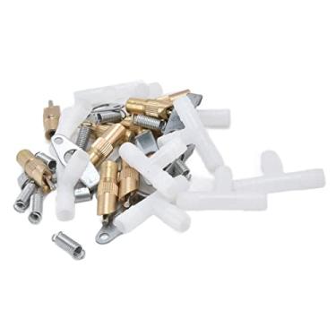 Imagem de Alimentador automático do bebedor do bocal de 10 pces, de rega das aves fornece mini alimentador animal pequeno de aço inoxidável, para coelhos roedores rato