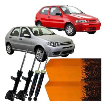 Imagem de Kit Amortecedor Dianteiro Traseiro Fiat Palio 1.4 2001 2013 - NAKATA