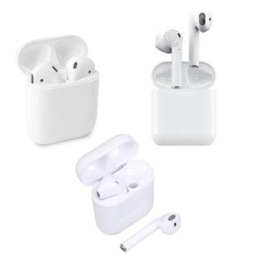 Imagem de Kit 3 Unidades Fone Ouvido Bluetooth Tws Sem Fio I12 Touch - Booglee