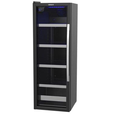 Imagem de Cervejeira Venax Blue Light 200 Litros Porta Invertida Preto Fosco 220