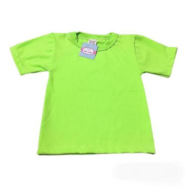 Imagem de Camiseta básica bebê e infantil - Kadu modas, Verde neon, 1
