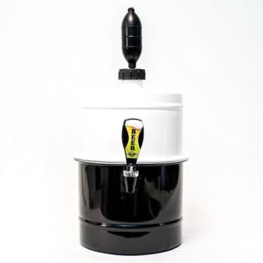 Imagem de Chopeira 100% Alumínio Branca E Preta Cabe 7 Garrafa 12 Lata - BEER CH