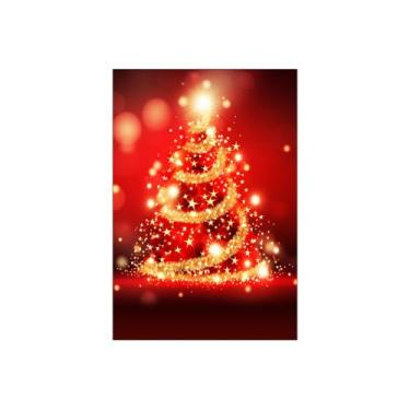 Imagem de Painel De Festa Vertical 1,50 x 2,20 - Natal Árvore Efeito Glitter Dou