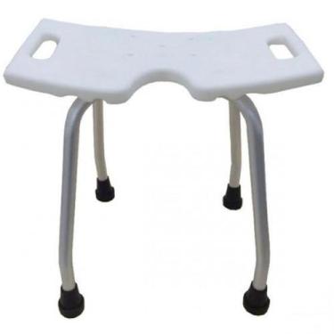 Imagem de Cadeira Banho Idoso E Deficiente - Banco Banqueta Alumínio - Alo Ortop