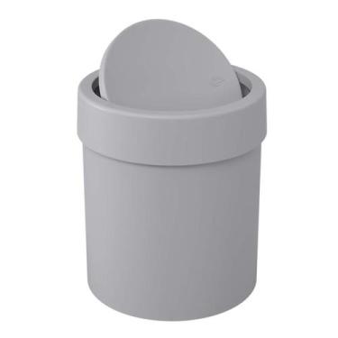 Imagem de Lixeira com Tampa Basculante Basic 5,4L Cinza 10945/0499 Coza