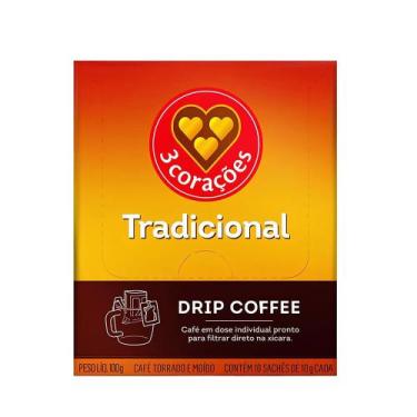 Imagem de Café 3 Corações Drip Tradicional - 100g - Três Corações
