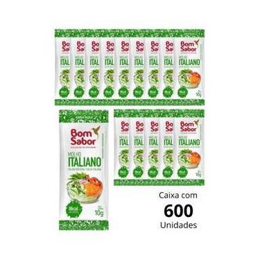 Imagem de Kit 3 Caixas De Molho Italiano Bom Sabor Em Sachês De 10g Para Salada 