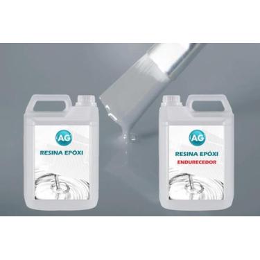 Imagem de Resina Epóxi 1Kg + Cor Sólida Cinza Prateado Ral7001 Ag Medi - Resinas
