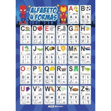 Imagem de Alfabeto 4 Formas - Heróis - Home E Planner