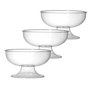 Imagem de Kit C/3 Bomboniere Para Doces Decoração De Festas Acrílico - 3T