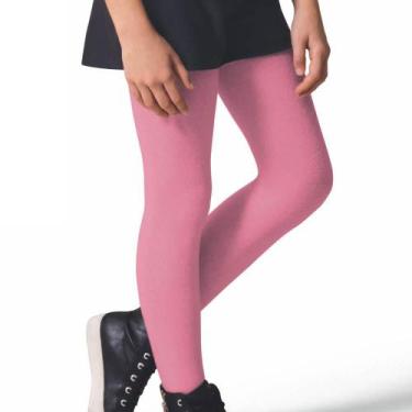 Imagem de Meia Calça Canelada Fio 80 Selene 9555-002 Infantil, Rosa, Claro, M