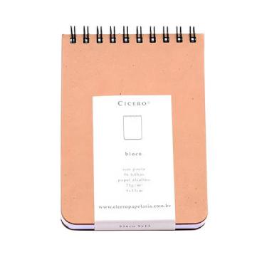 Imagem de Bloco Kraft Cicero sem Pauta 9x13cm com 96 Folhas