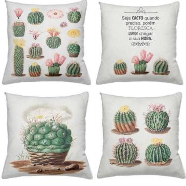 Imagem de Kit 4 Capas de Almofadas Decoração - Gaby Flor Confecções , Cactos
