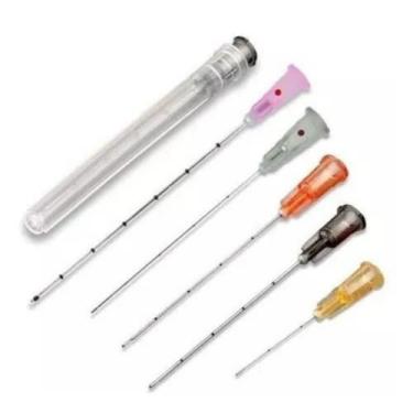 Imagem de Microcanula C/ag Auxiliar P/ Preenchimento Facial - Uniqmed 1 unidade,