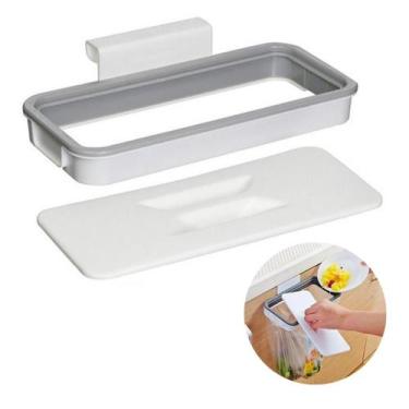 Imagem de Lixeira Acoplável Para Cozinha Suporte De Saco De Lixo Fácil - NS