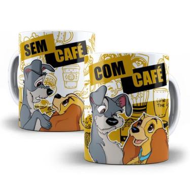 Imagem de Caneca A Dama e o Vagabundo Com Café Sem Café Personalizada - Tio da C