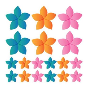 Imagem de Adesivo de Parede Infantil Flores Quarto Menina Bebe - 172ir - Allodi