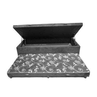 Imagem de Triplex Suede Cinza com Pistão a gás - Imperium Do Sono