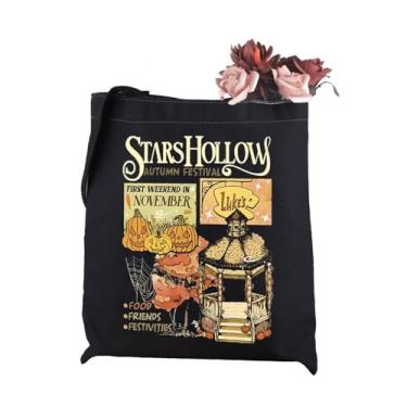 Imagem de WCGXKO Luke's Stars Hollows Presente Luke's Diner Presente Luke Coffee Shop Presente para Fãs Gilmore (Bolsa vazada), Bege, Medium