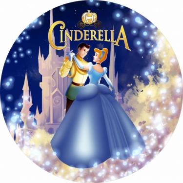 Imagem de Painel Festa Redondo Cinderela mod 2 3d 1,50 Dia. - Fantasia Brás