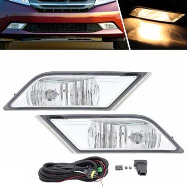 Imagem de MOFANS Conjunto de farol de neblina do para-choque dianteiro adequado para Honda Odyssey 2011 2012 2013 Farol de neblina com lâmpadas chicotes de fiação